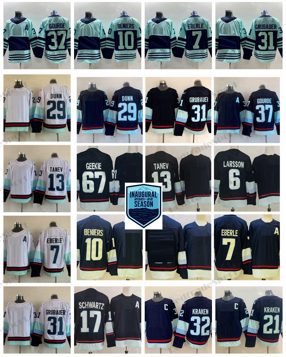 Reverse Retro 2.0 Hockey Jerseys Matty Beniers Yanni Gourde Philipp Grubauer Eberle Jaden Schwartz Brandon Tanev Adam Larsson Morgan Geekie Vince Dunn Burakovsky, 2022 reverse retro 
Reverse Retro 2.0 Hockey Jerseys Matty Beniers Yanni Gourde Philipp Grubauer Eberle Jaden Schwartz Brandon Tanev Adam Larsson Morgan Geekie Vince Dunn Burakovsky, 2022 reverse retro