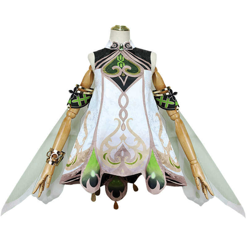 Anime Costumes Nahida Cosplay Genshin Impact Nahida Lesser Lord Kusanali Cosplay Come Girl Dresses Wig Suit Clothes Halloween Party Comes Z0301