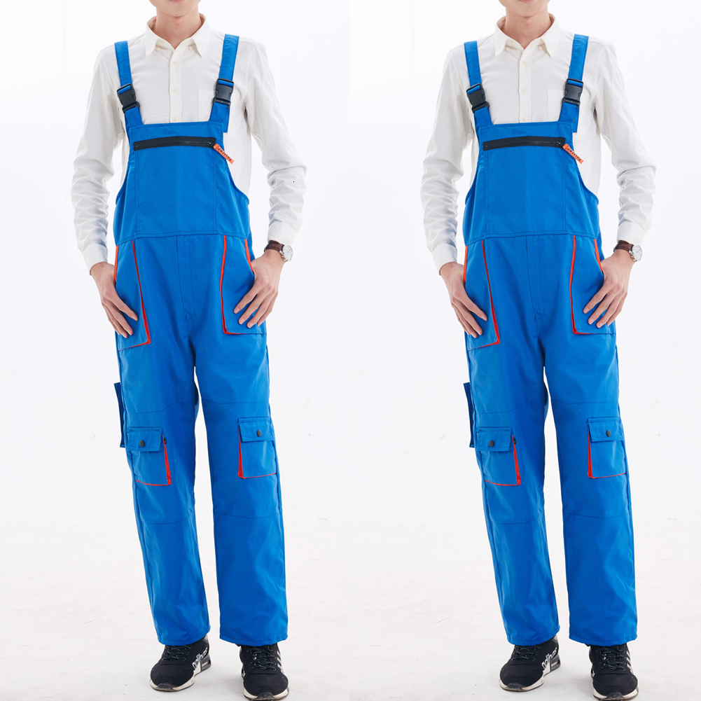 Men's Pants Fashion Men Casual Nylon Loose Heavy Duty Work Jumpsuit Overalls Mechanic Wears Tooling Belt 230303