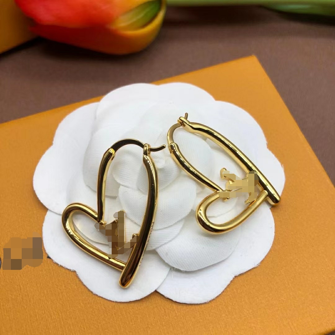 Fashion Designer Hoop Earrings 3/4/5CM Classic Letter 2colors gold and silver Big Circle Simple Earrings Initial Womens Ladies Jewelry Earring for women M64288 E-104