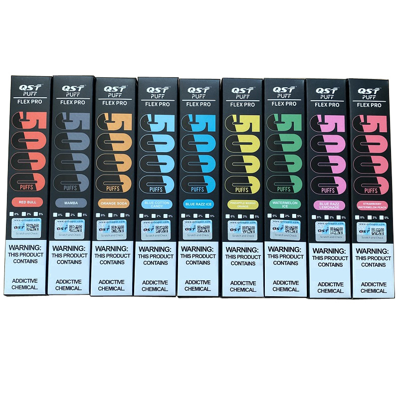 Original Rechargeable Puff Flex pro 5000puffs disposable Vape e cigarette 550mah battery pre-filled 12ml Mesh coil Airflow adjustable 15 flavors fastest delivery
Original Rechargeable Puff Flex pro 5000puffs disposable Vape e cigarette 550mah battery pre-filled 12ml Mesh coil Airflow adjustable 15 flavors fastest delivery
