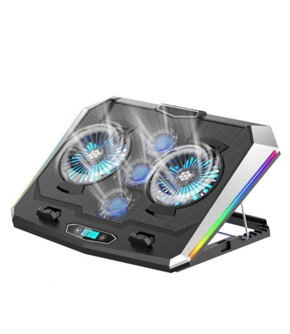 Laptop Cooling Pads Coolcold Fashionable Laptops Cooler Pad RGB 5 Fans Gaming Cool Stand Compatible With Notebook PC Computer9216860
Laptop Cooling Pads Coolcold Fashionable Laptops Cooler Pad RGB 5 Fans Gaming Cool Stand Compatible With Notebook PC Computer9216860