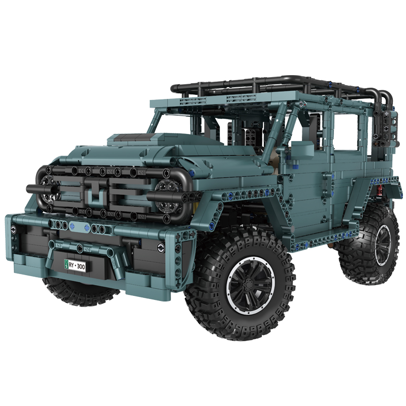 MOC Off-Road Vehicle RC Suv 300 Car Building Blocks Model With Motor Bricks High-Tech Models Education C009 2627PCS Birthday Christmas Toys Children B