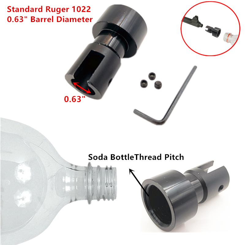 Ruger 1022 Soda Filter Pop Bottle 0.63" Dia. Cleaning Patch Trap Muzzle Adapter 10/22 for Napa 4003 WIX 24003
Ruger 1022 Soda Filter Pop Bottle 0.63" Dia. Cleaning Patch Trap Muzzle Adapter 10/22 for Napa 4003 WIX 24003