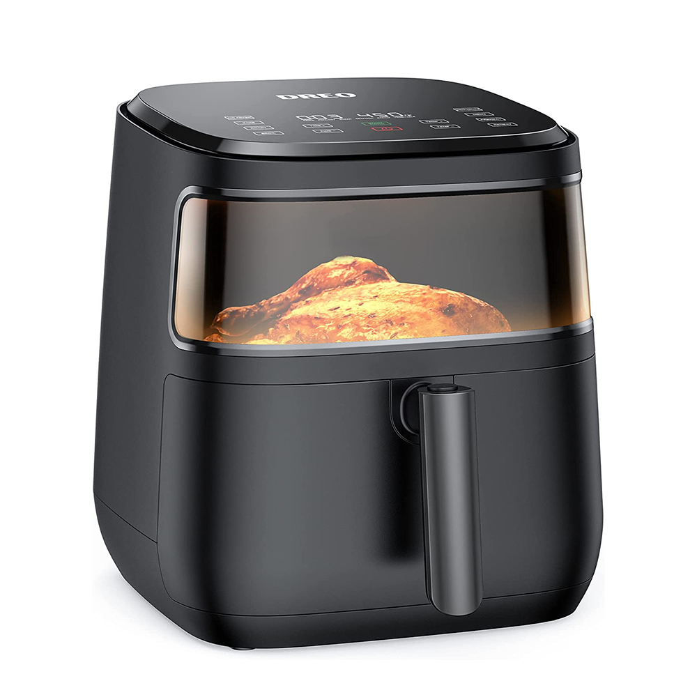 Dreo Air Fryer Pro Max, 11-in-1 Digital Air Fryer Oven Cooker with 100 Recipes, Visible Window, Supports Customerizable Cooking, LED Touchscreen
Dreo Air Fryer Pro Max, 11-in-1 Digital Air Fryer Oven Cooker with 100 Recipes, Visible Window, Supports Customerizable Cooking, LED Touchscreen