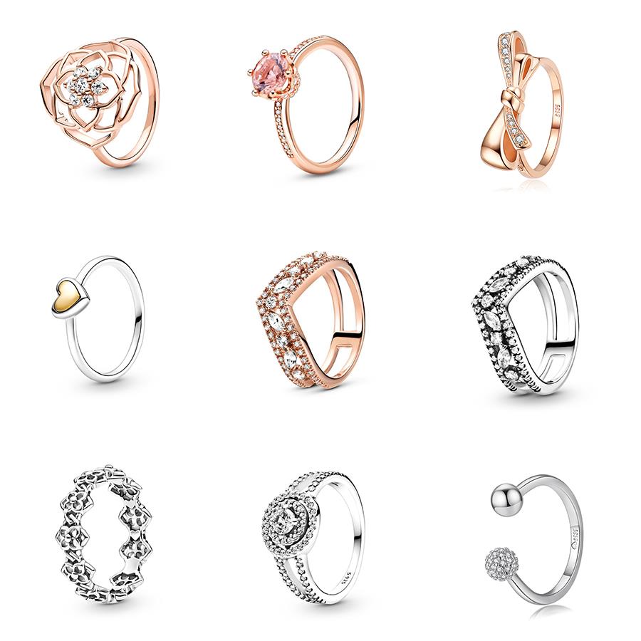 925 Silver Women Fit Pandora Ring Original Heart Crown Fashion Rings Big Rose Gold Crystal Flower Diy Rose Gold Crown
925 Silver Women Fit Pandora Ring Original Heart Crown Fashion Rings Big Rose Gold Crystal Flower Diy Rose Gold Crown