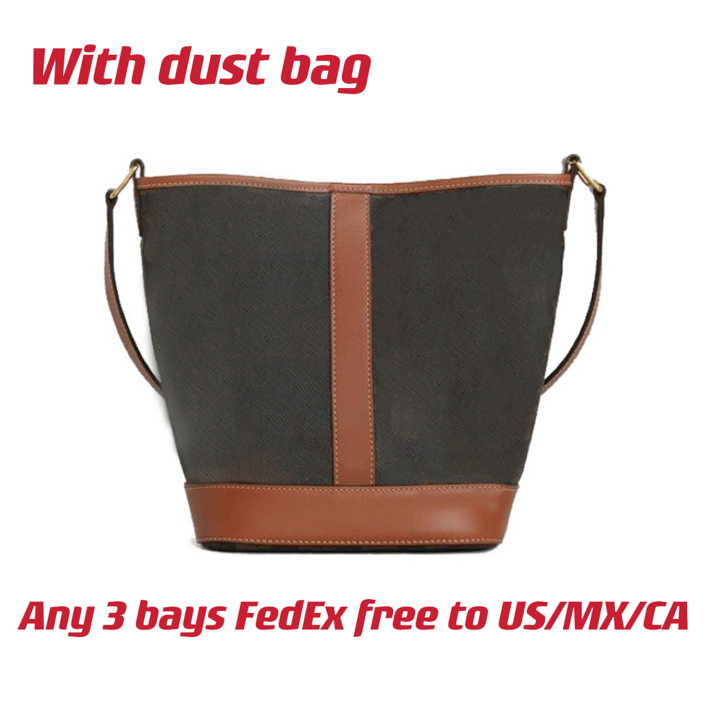 Bucket In Triomphe Lady Designer Crossbody Bags Canvas and Calfskin With an Adjustable Leather Shoulder Strap and an Interior Snap Button Closure, Brown
Bucket In Triomphe Lady Designer Crossbody Bags Canvas and Calfskin With an Adjustable Leather Shoulder Strap and an Interior Snap Button Closure, Brown