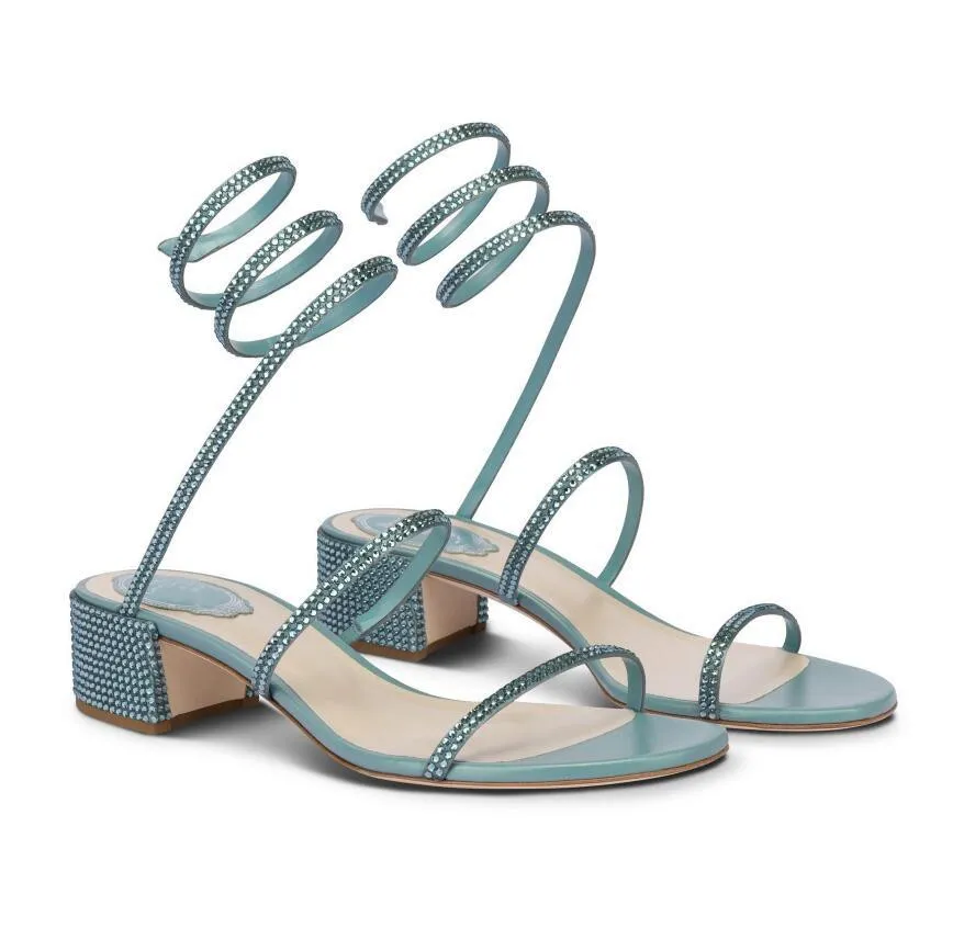 Elegant Brand Women rene Rene Jewel Sandals Shoes Cleo Spiral Ankle Strap Crystal-embellished Caovillas Chunky Heels Lady Sexy Gladiator Sandalias
Elegant Brand Women rene Rene Jewel Sandals Shoes Cleo Spiral Ankle Strap Crystal-embellished Caovillas Chunky Heels Lady Sexy Gladiator Sandalias