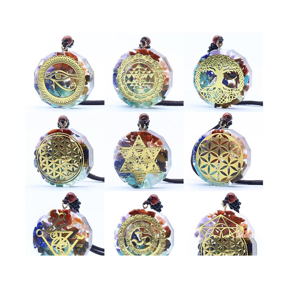 Pendant Necklaces Retro Round Reiki Healing Stone Seven Chakra Orgone Energy Symbol Necklace Gravel Meditation Amet Orgonite Crystal Dhskv
Pendant Necklaces Retro Round Reiki Healing Stone Seven Chakra Orgone Energy Symbol Necklace Gravel Meditation Amet Orgonite Crystal Dhskv