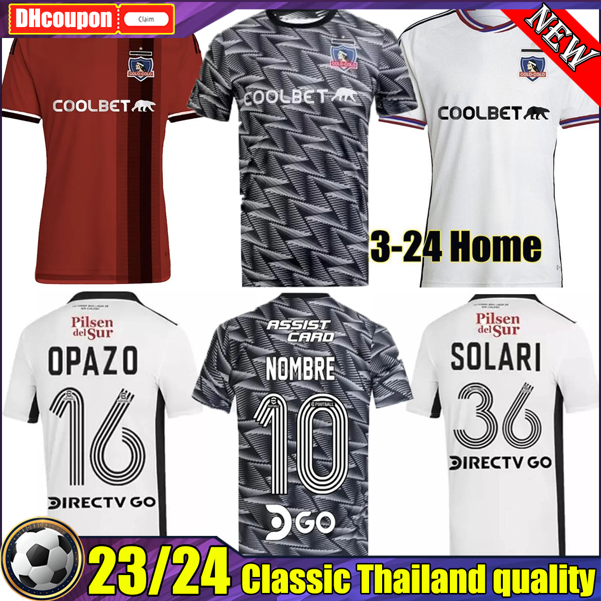 2023 2024 PAVEZ SOLARI FALCON Soccer Jerseys 3rd 4th Colo-Colo maillot de football Kit 22 23 24 Colo MORALES BOLADOS GIL AMOR PALACIOS CRUZ OPAZO FUENTES Camiseta futol, 09
2023 2024 PAVEZ SOLARI FALCON Soccer Jerseys 3rd 4th Colo-Colo maillot de football Kit 22 23 24 Colo MORALES BOLADOS GIL AMOR PALACIOS CRUZ OPAZO FUENTES Camiseta futol, 09