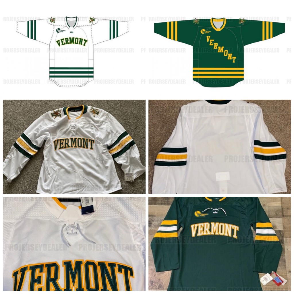 Vermont Catamounts NCAA Hockey Jersey Custom Men Women Youth