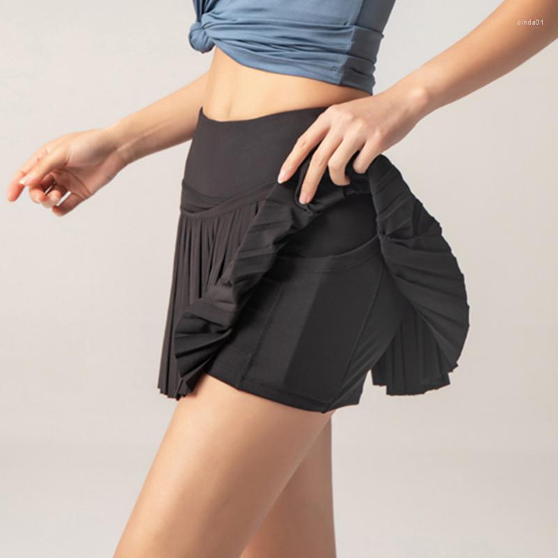 Skirts Tennis Women Golf Pleated Pantskirt Sports Fitness Shorts Pocket High Waist Yoga Running Skirt Gym Clothing AAA Discount for in-store purchases
