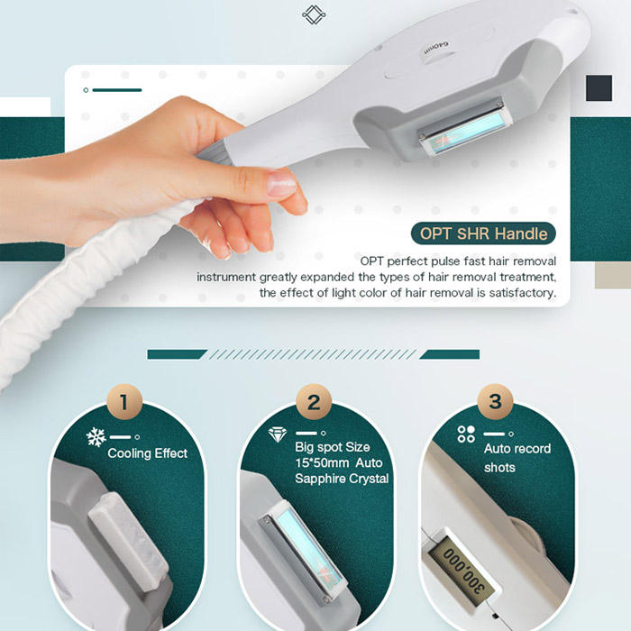 Multifunctional machine e light ipl rf beauty equipment elight skin care acne treatment use manual approved