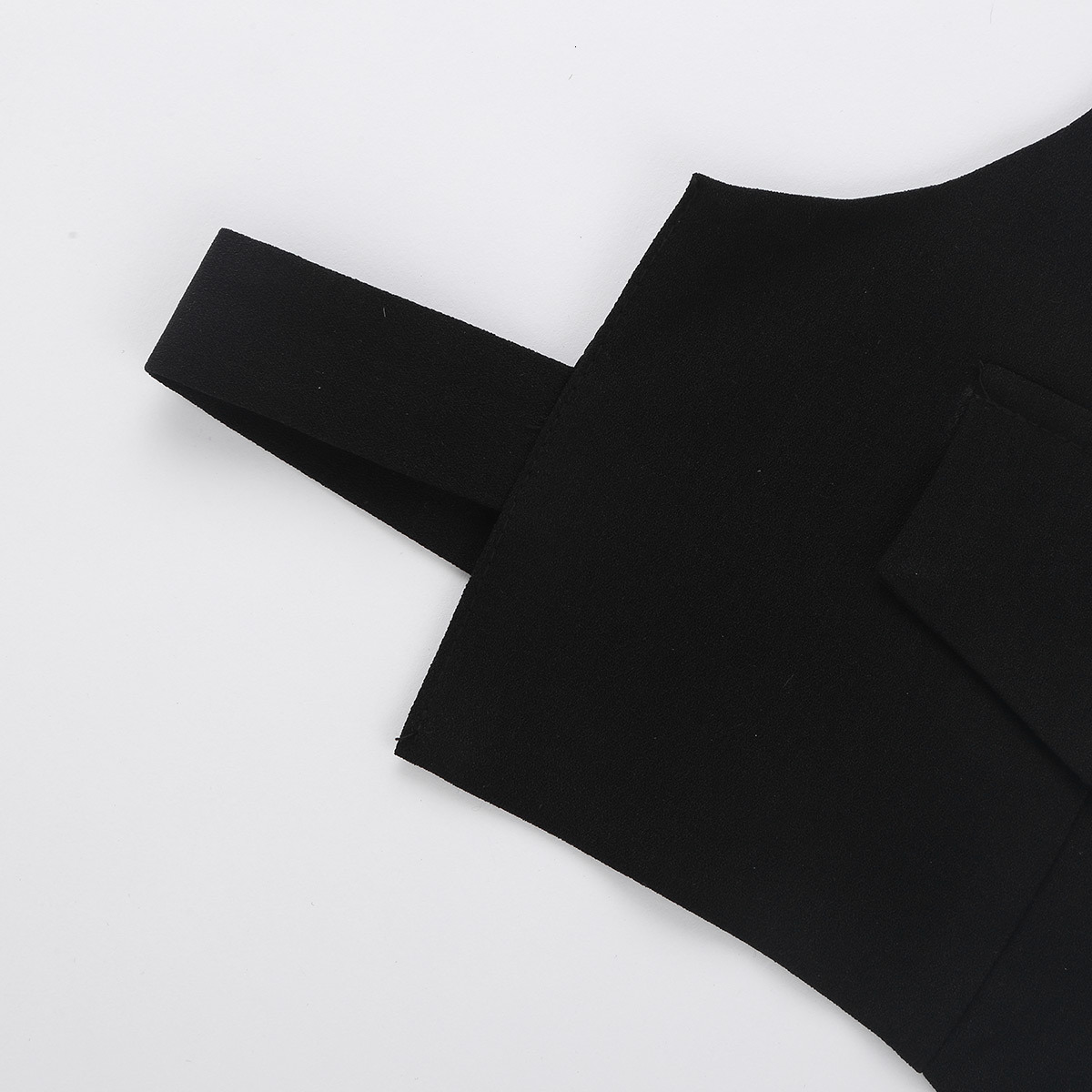 Women s Jacket Casual Vests Solid Halter Neck Short Suit Backless with Belt Self tie at Back Button Down Fully Lined Waistcoat 230303