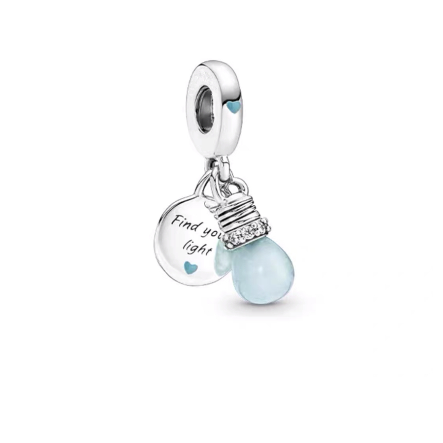 925 Sterling Silver Elegant Suspension Charm Pendant Is Suitable For Bracelet DIY Fashion Jewelry Free Shipping