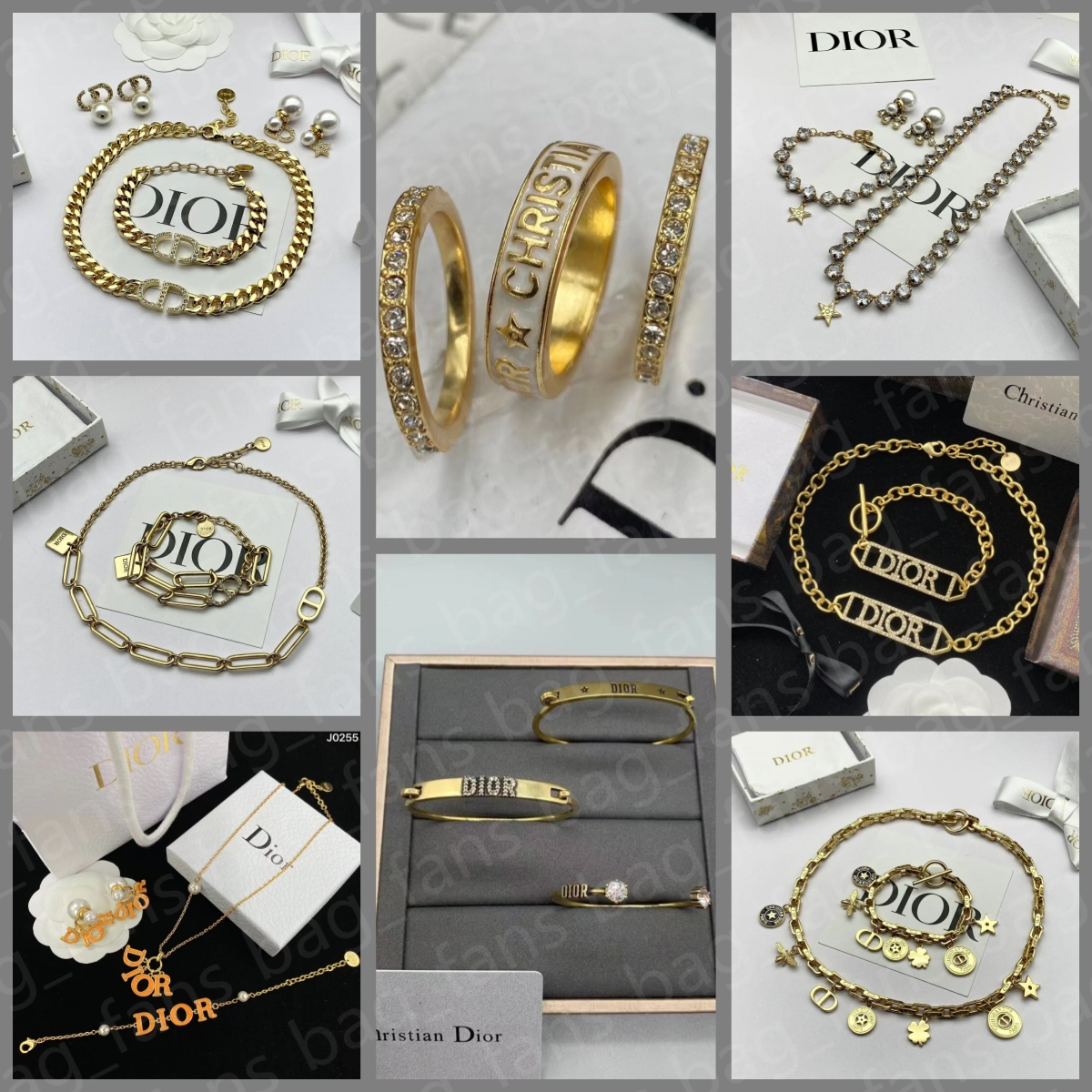 Dupe Di-or Vintage Rings Bracelets Earrings with Diamond Letters Women's Fashion Jewelry Sets with Box
Dupe Di-or Vintage Rings Bracelets Earrings with Diamond Letters Women's Fashion Jewelry Sets with Box