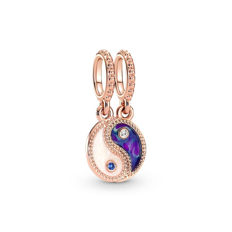 925 Sterling Silver Rose Gold Gold Open Hygienic Charm Suspension Suitable For Bracelet DIY Fashion Jewelry