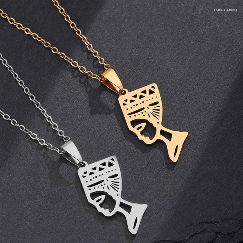 Pendant Necklaces SONYA Egyptian Queen Nefertiti Women Jewelry Silver Color/Gold Color Stainless Steel Jewellery African
Pendant Necklaces SONYA Egyptian Queen Nefertiti Women Jewelry Silver Color/Gold Color Stainless Steel Jewellery African