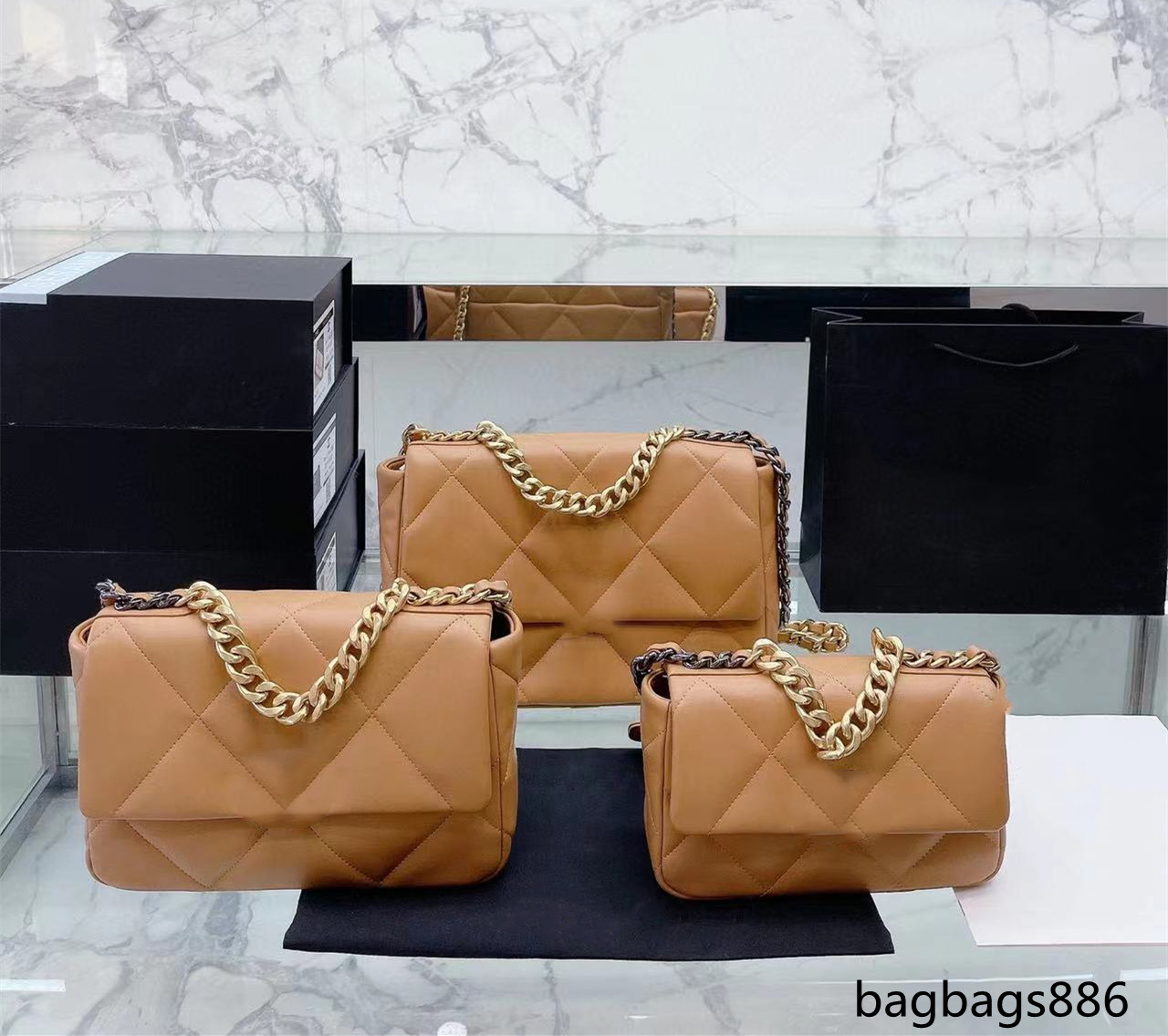 Womens Designer 19 Series Lambskin Shoulder Bags Classic Single Flap Quilted Mini/Medium/Jumbo Gold Metal Hardware Turn Lock Purse Handbags 11 Colors 20CM/26CM/30CM, Red
Womens Designer 19 Series Lambskin Shoulder Bags Classic Single Flap Quilted Mini/Medium/Jumbo Gold Metal Hardware Turn Lock Purse Handbags 11 Colors 20CM/26CM/30CM, Red