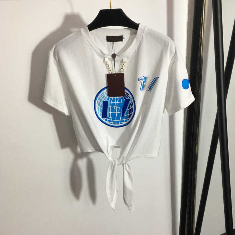 23ss women T-shirts designer brand Chain Waist tuck Pure cotton Short-sleeved Round neck t-shirt womens clothing a1
23ss women T-shirts designer brand Chain Waist tuck Pure cotton Short-sleeved Round neck t-shirt womens clothing a1