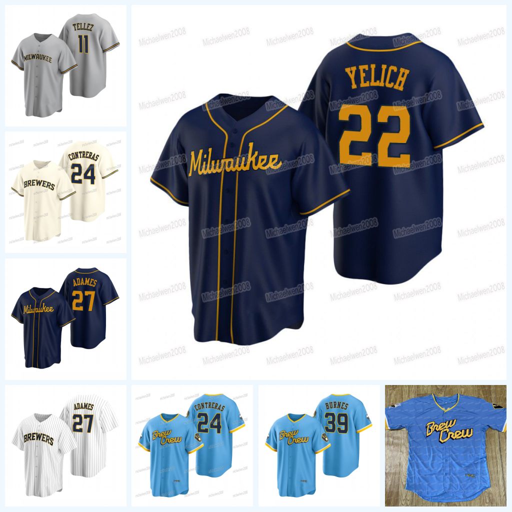 Milwaukee 22 Christian Yelich Jersey Brewers Rowdy Tellez Willy Adames Corbin Burnes William Contreras Abraham Toro Luis Urias Jesse Winker Garrett Mitchell, Youth cool base
Milwaukee 22 Christian Yelich Jersey Brewers Rowdy Tellez Willy Adames Corbin Burnes William Contreras Abraham Toro Luis Urias Jesse Winker Garrett Mitchell, Youth cool base