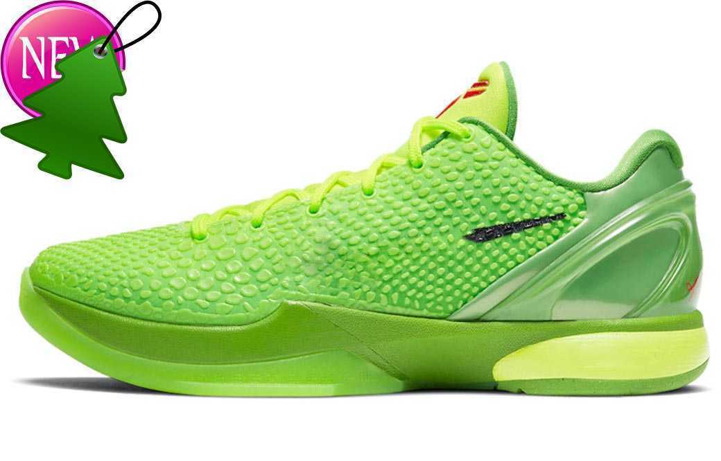 2023 Release Authentic Christmas 6 Protro Grinch Shoes Mamba Green Apple/volt-crimson-black Man Outdoor Sports Sneakers with Original Box, 12
2023 Release Authentic Christmas 6 Protro Grinch Shoes Mamba Green Apple/volt-crimson-black Man Outdoor Sports Sneakers with Original Box, 12