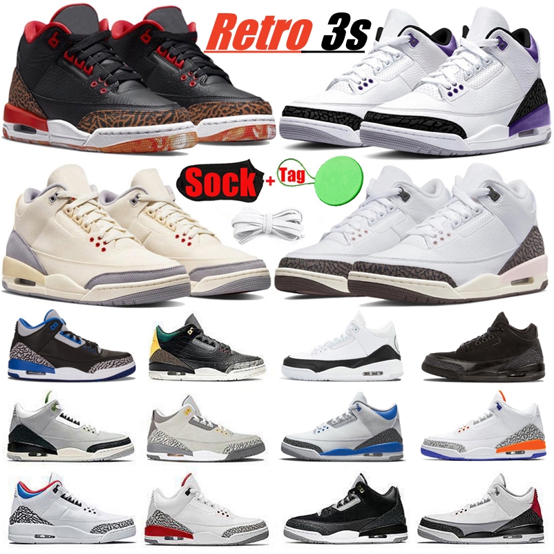 With Box Jumpman 3 Retro 3s Basketball Shoes For Men Women Fire Red Lucky Green Wizards Dark Iris Cool Grey UNC Black Cement Sports Trainers Sneakers, Colour# 1
With Box Jumpman 3 Retro 3s Basketball Shoes For Men Women Fire Red Lucky Green Wizards Dark Iris Cool Grey UNC Black Cement Sports Trainers Sneakers, Colour# 1