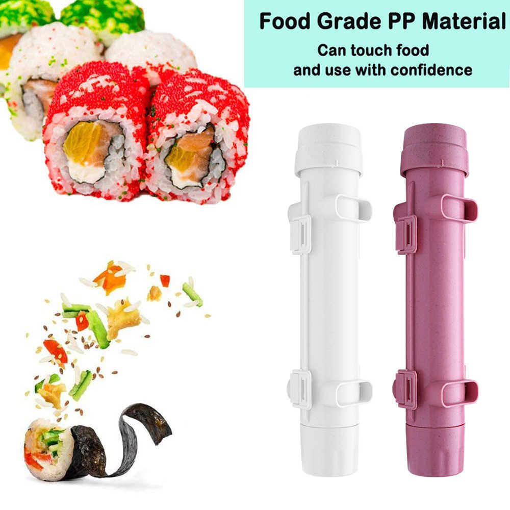 New 1pc DIY Sushi Making Machine Kitchen Sushi Tool Sushi Maker Quick Sushi Bazooka Japanese Rolled Rice Meat Mold Bento Accessories
New 1pc DIY Sushi Making Machine Kitchen Sushi Tool Sushi Maker Quick Sushi Bazooka Japanese Rolled Rice Meat Mold Bento Accessories
