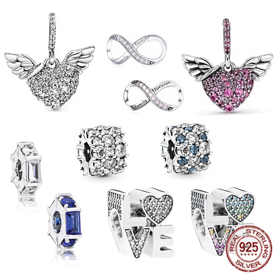 The New Popular 925 Sterling Silver Charm Beads Are Suitable for The Original Pandora Bracelet Necklace Family Eternal Infinite Beads Women's Fine Jewelry
The New Popular 925 Sterling Silver Charm Beads Are Suitable for The Original Pandora Bracelet Necklace Family Eternal Infinite Beads Women's Fine Jewelry