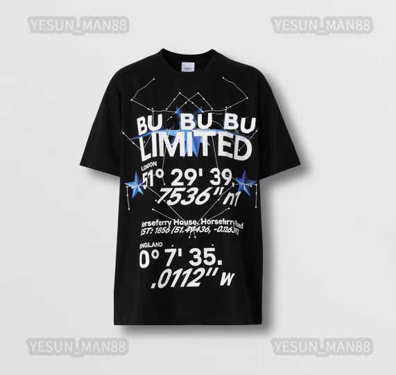 Designer Luxury burbrerys Classic T Shirt Constellation Printing Summer Mens And Womens Couple Loose Short Sleeves Top Tee, White
Designer Luxury burbrerys Classic T Shirt Constellation Printing Summer Mens And Womens Couple Loose Short Sleeves Top Tee, White