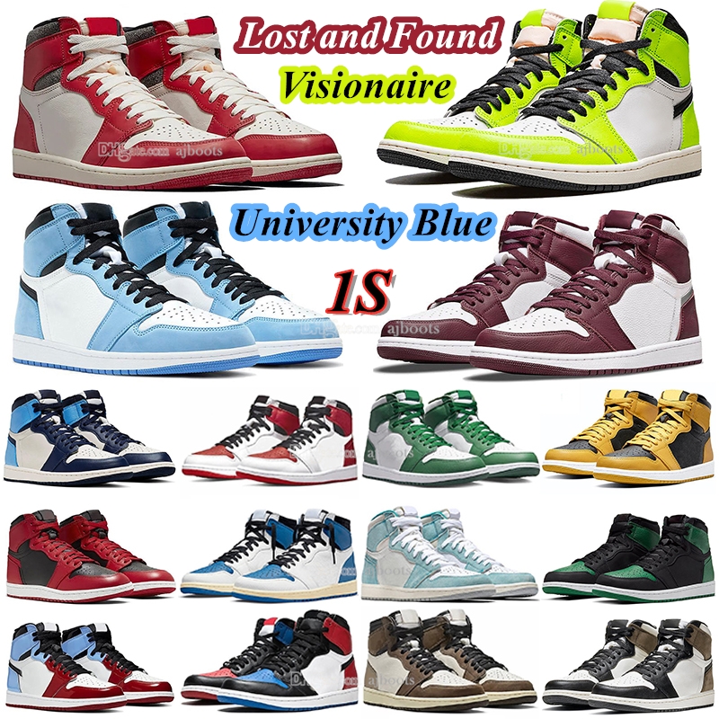 Basketball Shoes Mens Jumpman 1 Retro High OG 1s Leather Lost and found Visionaire men women Sneakers University Blue Patent Bred Gorge Green Black White Trainers, 5# turbo green
Basketball Shoes Mens Jumpman 1 Retro High OG 1s Leather Lost and found Visionaire men women Sneakers University Blue Patent Bred Gorge Green Black White Trainers, 5# turbo green