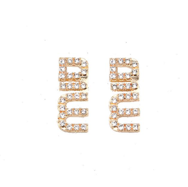 Simple 18K Gold Plated Luxury Brand Designers Dangle Letters Stud 925 Silver Women Crystal Rhinestone Long Earring 2color
Simple 18K Gold Plated Luxury Brand Designers Dangle Letters Stud 925 Silver Women Crystal Rhinestone Long Earring 2color