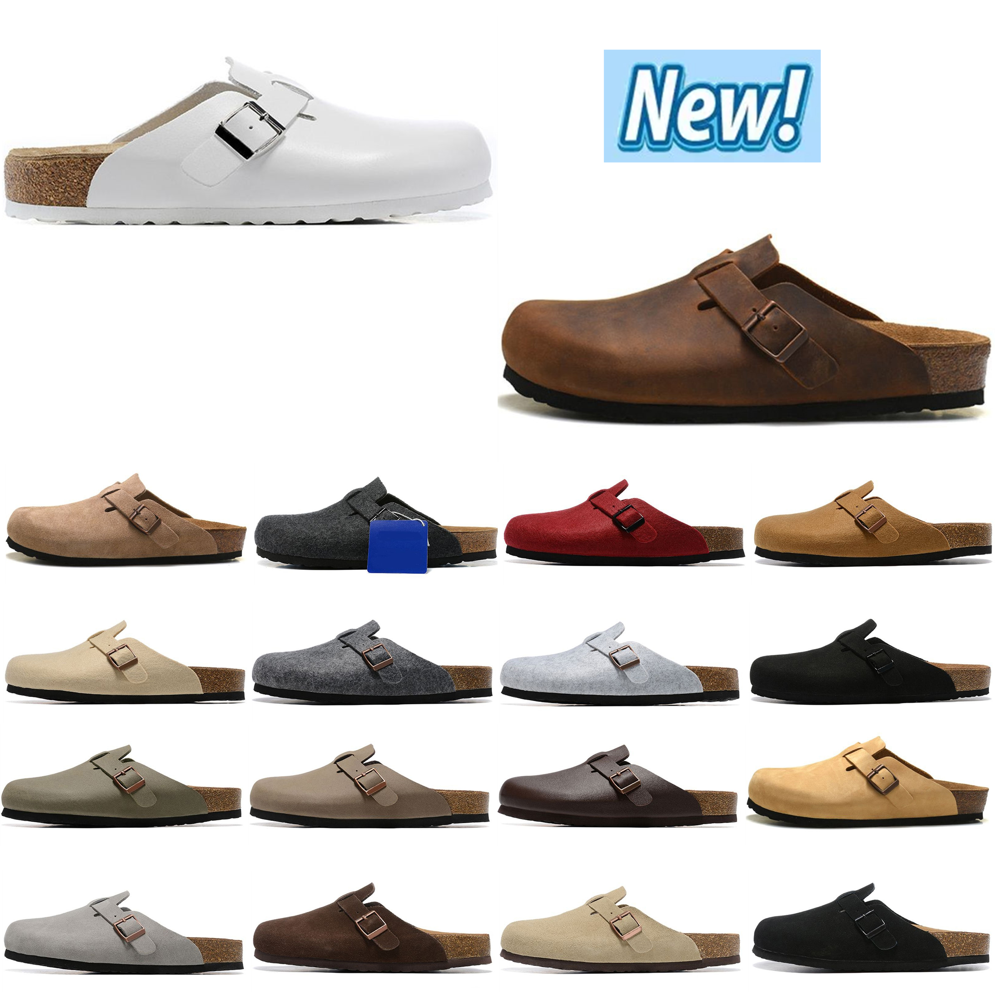 Birkenstock Shoes Boston Clogs Slippers Designer Sandals Men Women slides slipper Soft Footbed Suede Leather Buckle Strap Shoes with box
Birkenstock Shoes Boston Clogs Slippers Designer Sandals Men Women slides slipper Soft Footbed Suede Leather Buckle Strap Shoes with box