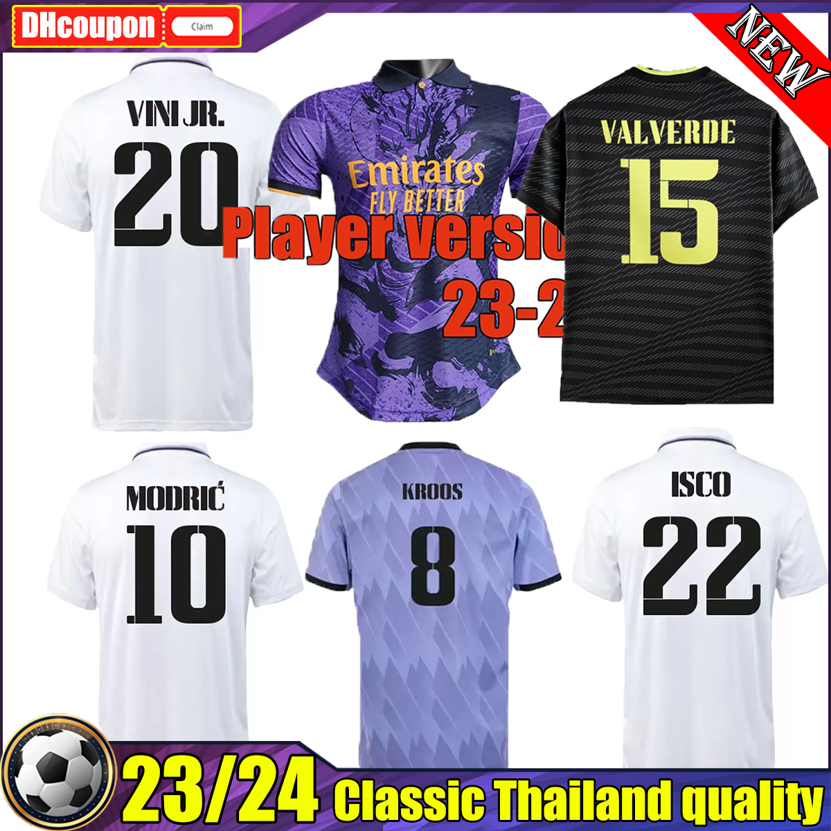 Real Madrids BENZEMA top soccer jerseys 23 24 player version football shirt VALVERDE Club World Cup CAMAVINGA MODRIC Champions 2023 2024 camiseta men kids kit socks, 03 
Real Madrids BENZEMA top soccer jerseys 23 24 player version football shirt VALVERDE Club World Cup CAMAVINGA MODRIC Champions 2023 2024 camiseta men kids kit socks, 03