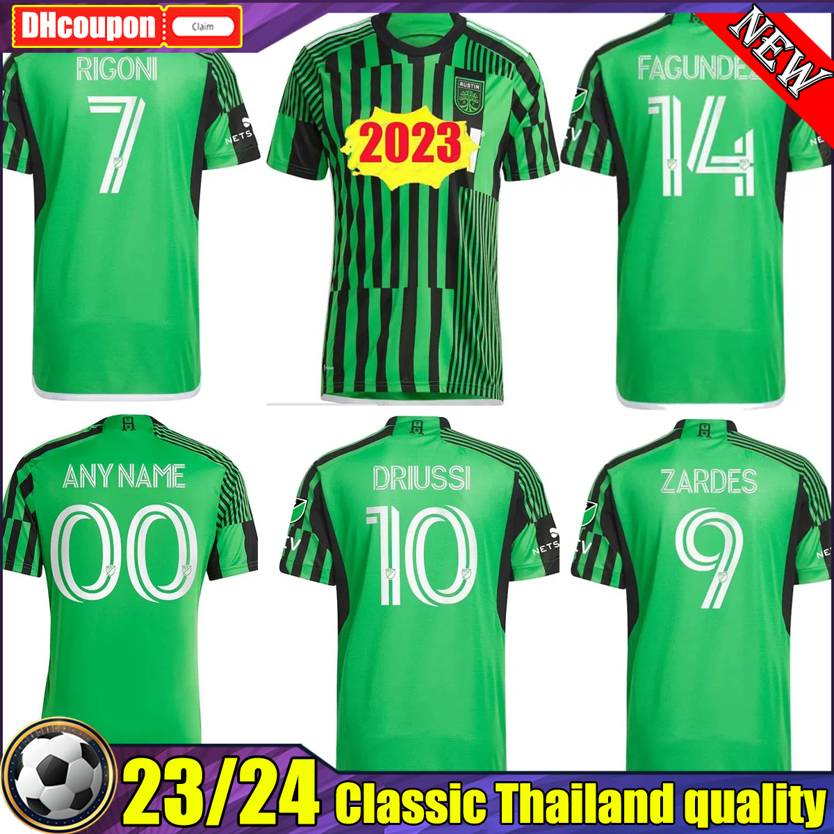 MLS 23 24 Inaugural Austin FC soccer jerseys Home 23/24 Djitte Driussi Ring Cecilio Fagundez URUTTI Camisetas De Futbol for adult men top thai quality, 02
MLS 23 24 Inaugural Austin FC soccer jerseys Home 23/24 Djitte Driussi Ring Cecilio Fagundez URUTTI Camisetas De Futbol for adult men top thai quality, 02