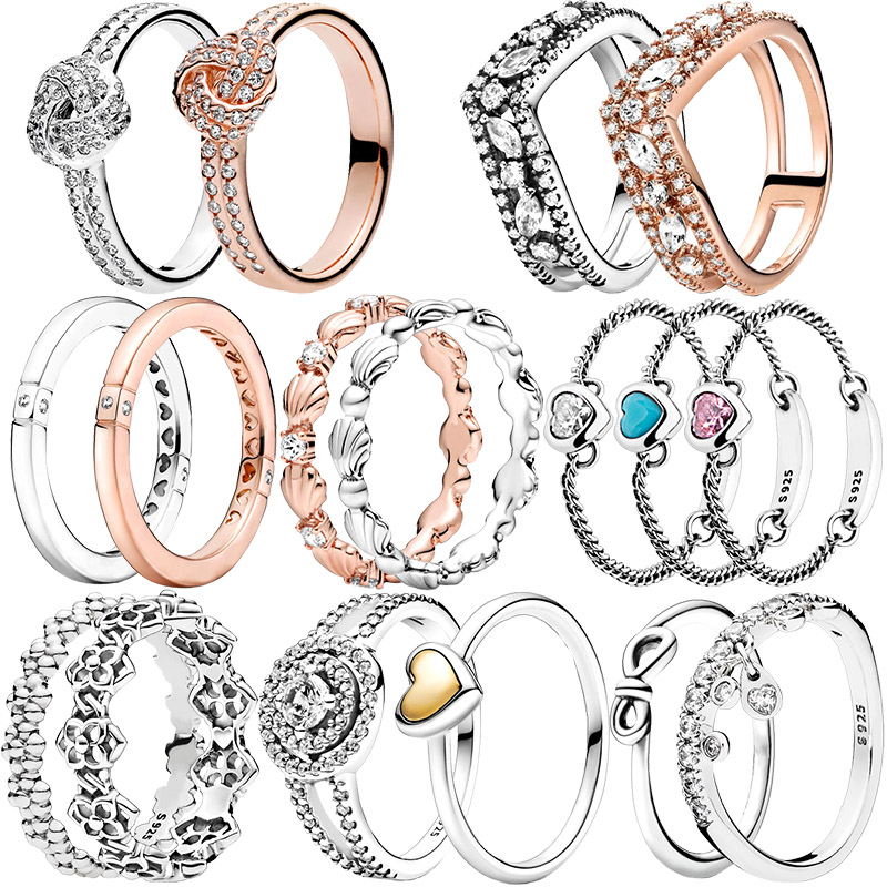925 Silver Women Fit Pandora Ring Original Heart Crown Fashion Rings Sparkling Wishbone Gold Heart Crown Flower Clear Zircon CZ Halo
925 Silver Women Fit Pandora Ring Original Heart Crown Fashion Rings Sparkling Wishbone Gold Heart Crown Flower Clear Zircon CZ Halo