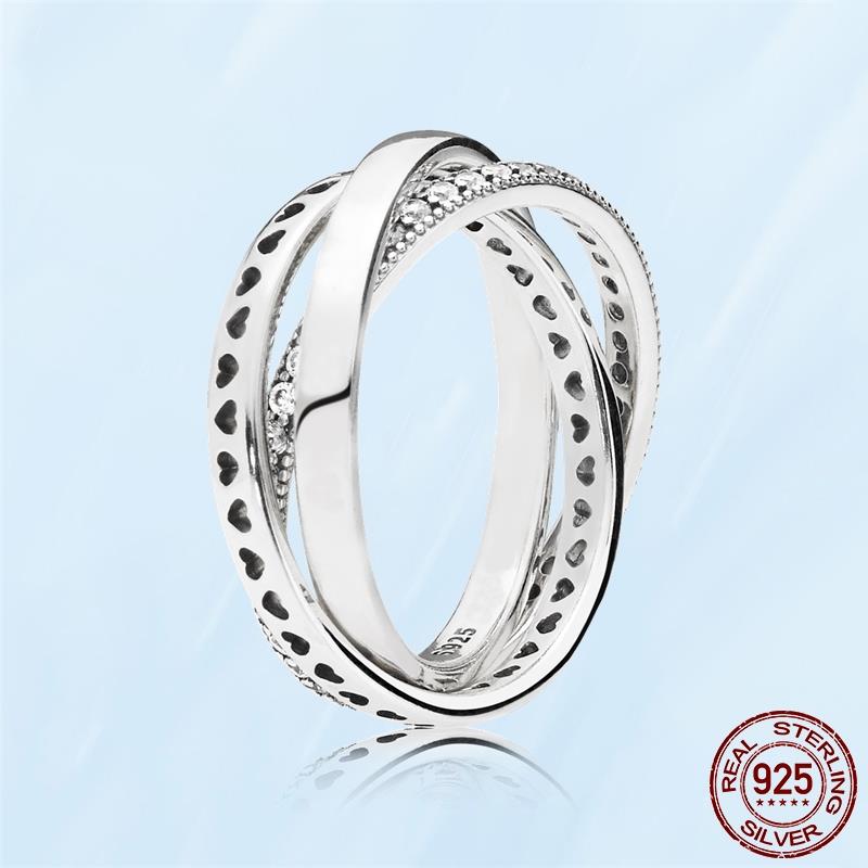 925 Sterling Silver Women's Classic Golden Daisy Rings For women Snake Ring Suitable for DIY Fashion Jewelry