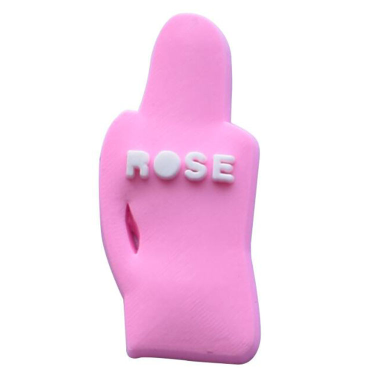 moq 100pcs custom black pink shoe flowers pvc soft rubber shoecharms buckle beach shoe diy decoration charm