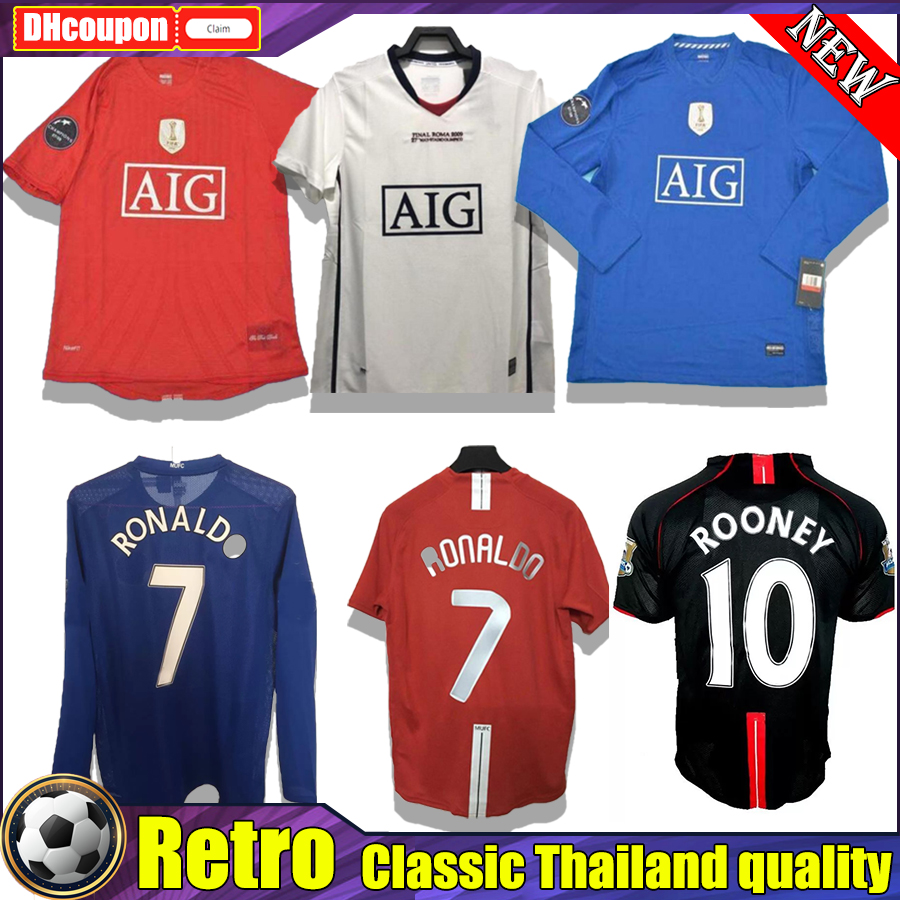 MaNcHeStEr MAN RONALDO Retro Soccer Jerseys top thai quality uNiTeD Classic Vintage SCHOLES uTd 06 07 08 09 ROONEY football shirt GIGGS maillot de foot long shirt
MaNcHeStEr MAN RONALDO Retro Soccer Jerseys top thai quality uNiTeD Classic Vintage SCHOLES uTd 06 07 08 09 ROONEY football shirt GIGGS maillot de foot long shirt