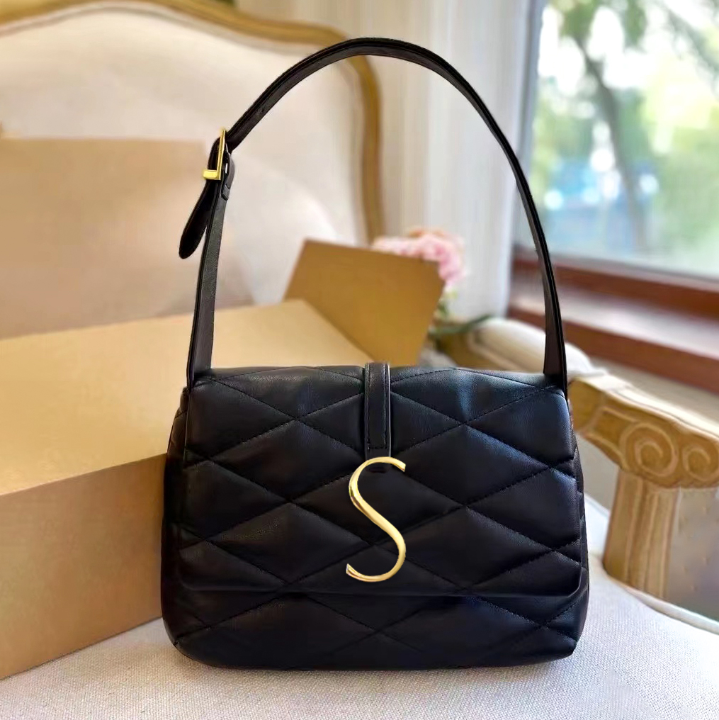 Senior Designer tote sLe 57 Shoulder Bag Hobo sle 57 Clutch retro new style totes Womens mens Square quilted overlock underarm bag Lambskin yslity Handbags Crossbody, Black 
Senior Designer tote sLe 57 Shoulder Bag Hobo sle 57 Clutch retro new style totes Womens mens Square quilted overlock underarm bag Lambskin yslity Handbags Crossbody, Black