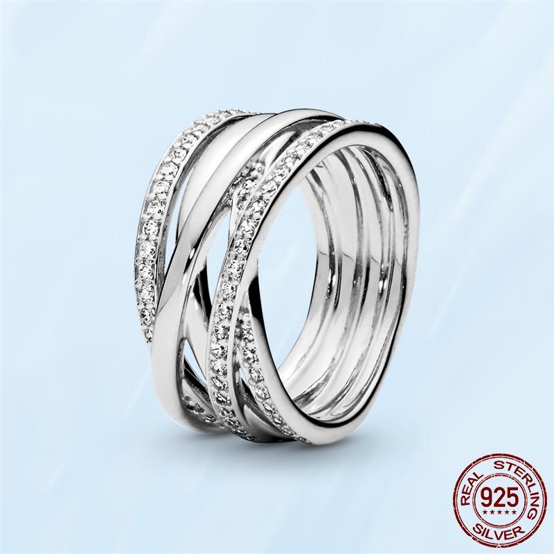 925 Sterling Silver Women's Classic Golden Daisy Rings For women Snake Ring Suitable for DIY Fashion Jewelry