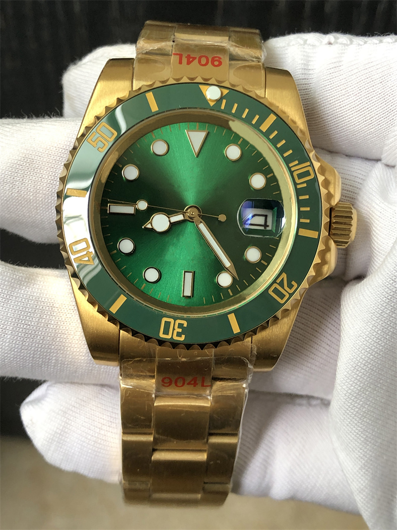 mens automatic mechanical ceramics watches full stainless steel Gliding clasp Swimming wristwatches sapphire luminous watch montre
