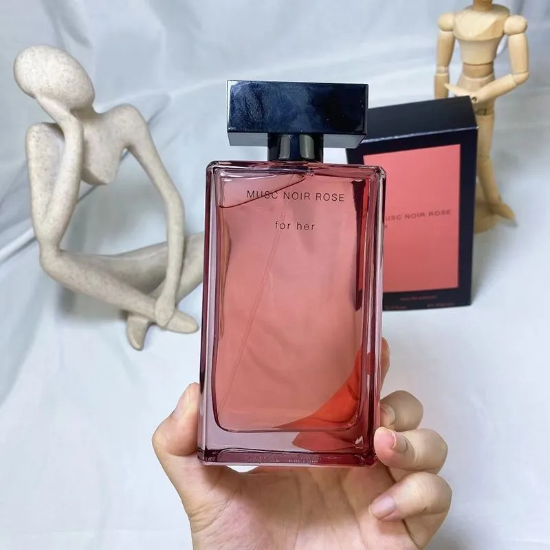 For Her Perfume 100ml Musc Noir Rose Perfumes Women Fragrance 3.3fl.oz Eau De Parfum Long Lasting Good Smell EDP Floral Woman Cologne Spray Body Mist Fast Ship