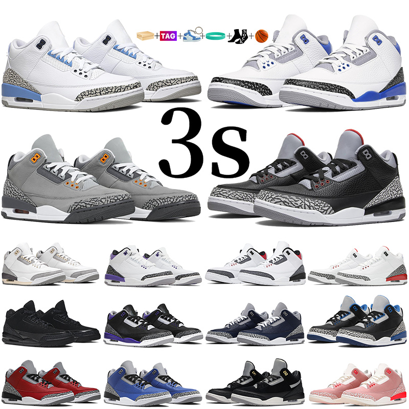 with Box Men Women 3s Basketball Shoes Jumpman 3 Designer Sneakers Unc Pine Green Fire Red Denim Dark Iris Cool Grey Throw Line Outdoor Sports Trainer Mens Womens Shoe, #13- black cat
with Box Men Women 3s Basketball Shoes Jumpman 3 Designer Sneakers Unc Pine Green Fire Red Denim Dark Iris Cool Grey Throw Line Outdoor Sports Trainer Mens Womens Shoe, #13- black cat