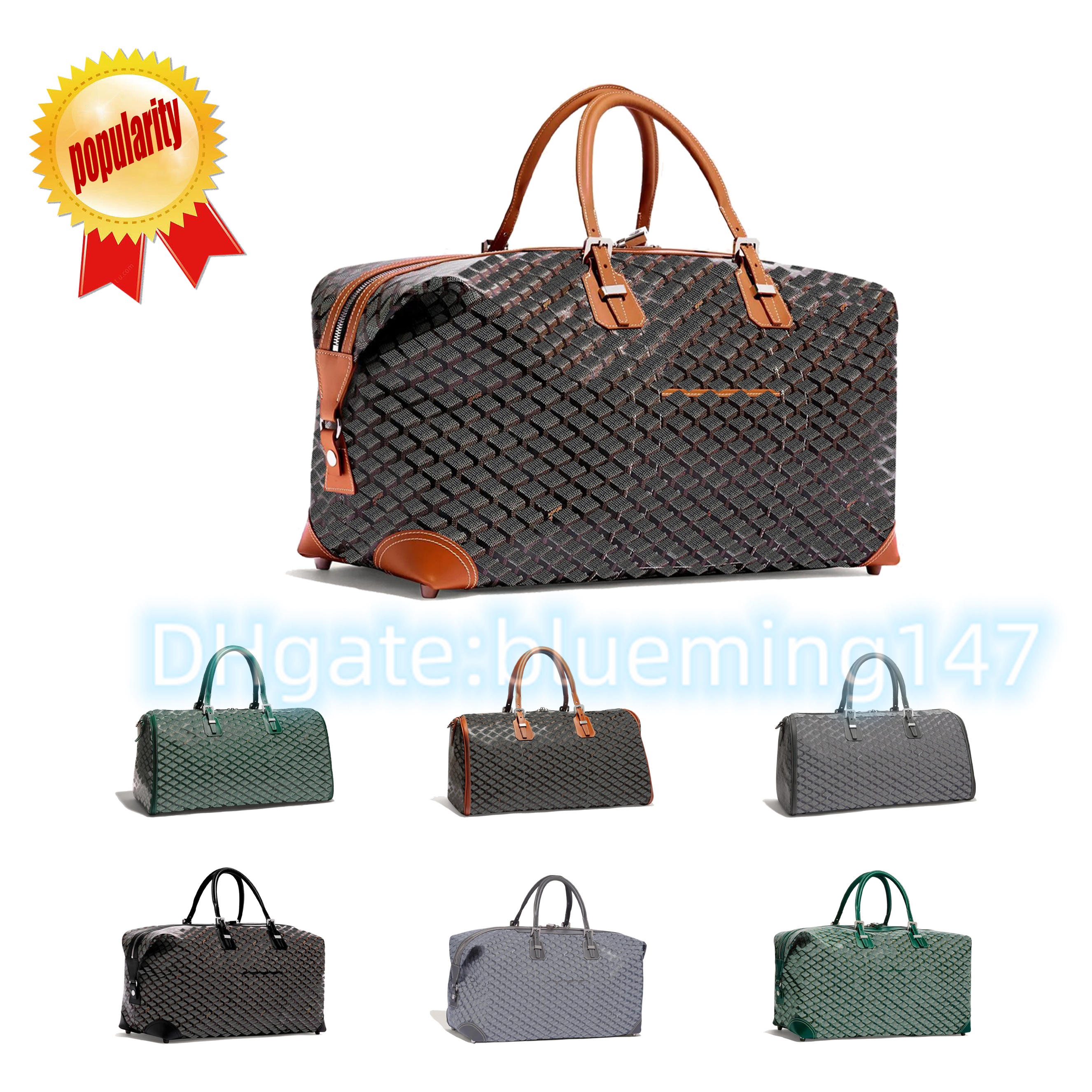 Leather Tote Shoulder Angled duffel Bag World Cup Organization Travel Large Capacity duffel bag Luxury designer GY Boeing Keep All duffel bags women's Men's tote bags, Black+brown-55 cm
Leather Tote Shoulder Angled duffel Bag World Cup Organization Travel Large Capacity duffel bag Luxury designer GY Boeing Keep All duffel bags women's Men's tote bags, Black+brown-55 cm