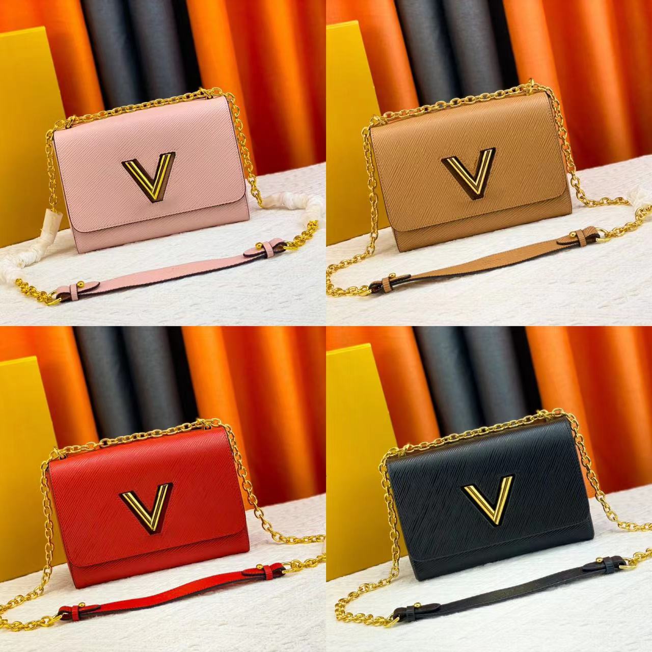 Vintage M53754 twist Epi Gold chain tote bag Luxurys designer Classic top handle women's mens handbags crossbody clutch Pochette adjustable shoulder strap bags
Vintage M53754 twist Epi Gold chain tote bag Luxurys designer Classic top handle women's mens handbags crossbody clutch Pochette adjustable shoulder strap bags