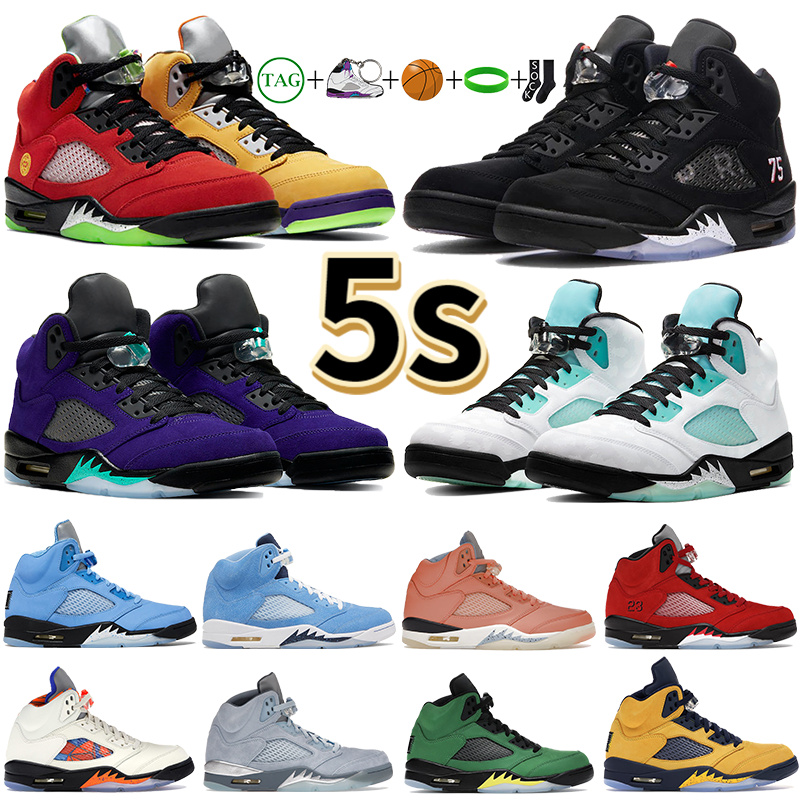 Jumpman 5s 5 Men Basketball Shoes Fashion Sneakers Designer Shoe Outdoor Sports Trainer Sping Fall Trendy Trainers Raging Red Racer Blue UNC PE Black Metallic, #47- low wings
Jumpman 5s 5 Men Basketball Shoes Fashion Sneakers Designer Shoe Outdoor Sports Trainer Sping Fall Trendy Trainers Raging Red Racer Blue UNC PE Black Metallic, #47- low wings