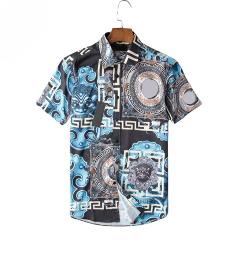 Mens Flower Tiger Print Shirts Casual Button Down Short Sleeve Hawaiian Shirt Suits Summer Beach Men Designer Dress Shirts M
Mens Flower Tiger Print Shirts Casual Button Down Short Sleeve Hawaiian Shirt Suits Summer Beach Men Designer Dress Shirts M