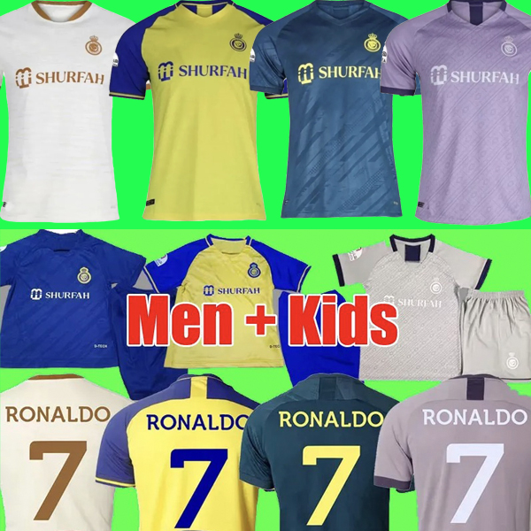 Al Nassr FC soccer Jerseys Ronaldo 2022 2023 Home yellow away blue 22 23 CR7 Gonzalo Martinez Talisca Ghislain Konan Vincent Aboubakar men top football kit shirt Kids
Al Nassr FC soccer Jerseys Ronaldo 2022 2023 Home yellow away blue 22 23 CR7 Gonzalo Martinez Talisca Ghislain Konan Vincent Aboubakar men top football kit shirt Kids