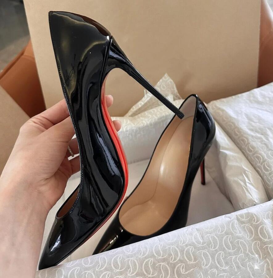 Luxury Brand High Heels Women Pointed Shoes Sexy 12cm Classics Red Heel Bottoms Nude Black Shiny Patent Leather Women's Pumps with Suede Bag 35-44, Black c r
Luxury Brand High Heels Women Pointed Shoes Sexy 12cm Classics Red Heel Bottoms Nude Black Shiny Patent Leather Women's Pumps with Suede Bag 35-44, Black c r